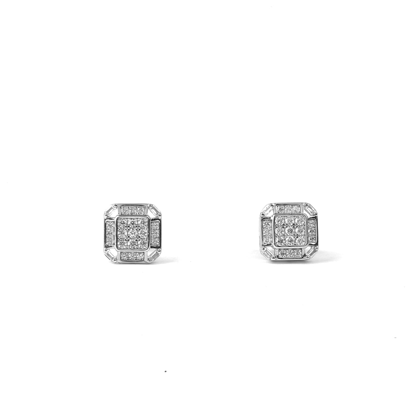 symmetrical square studs for girls