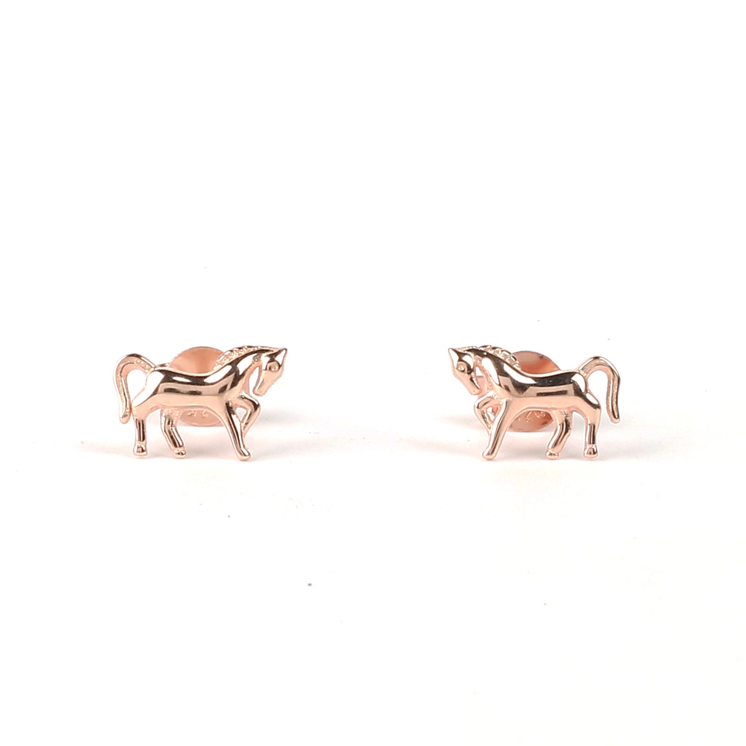 925 silver horse stud earrings