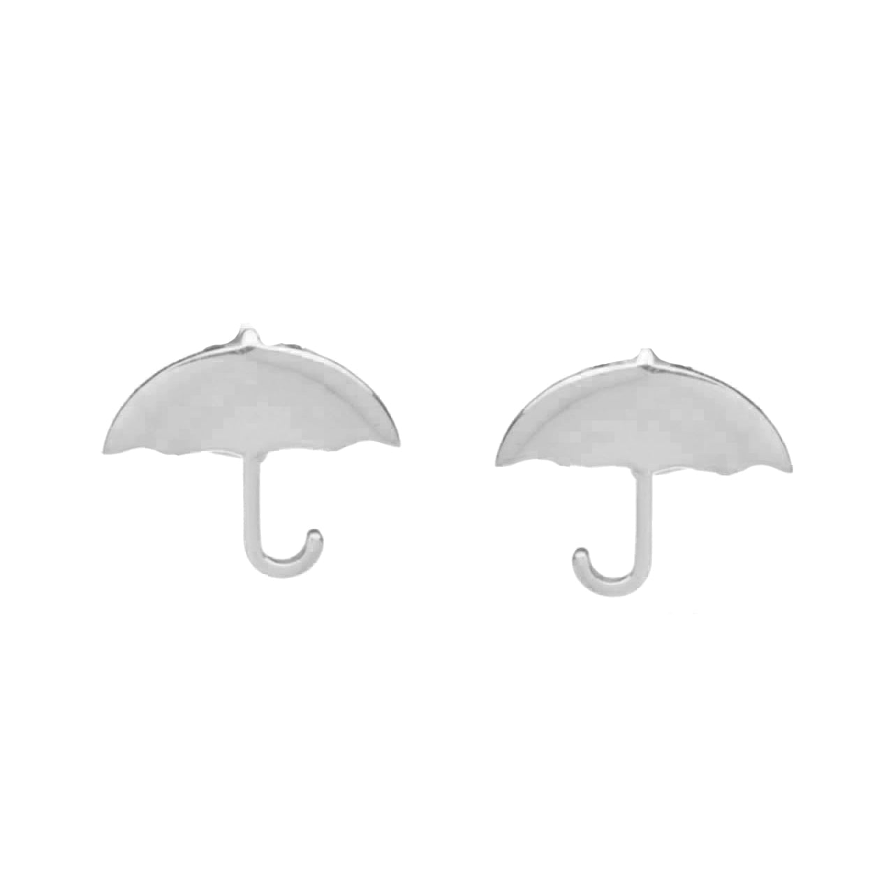 925 Sterling Silver Tiny Cute Umbrella Stud Earrings